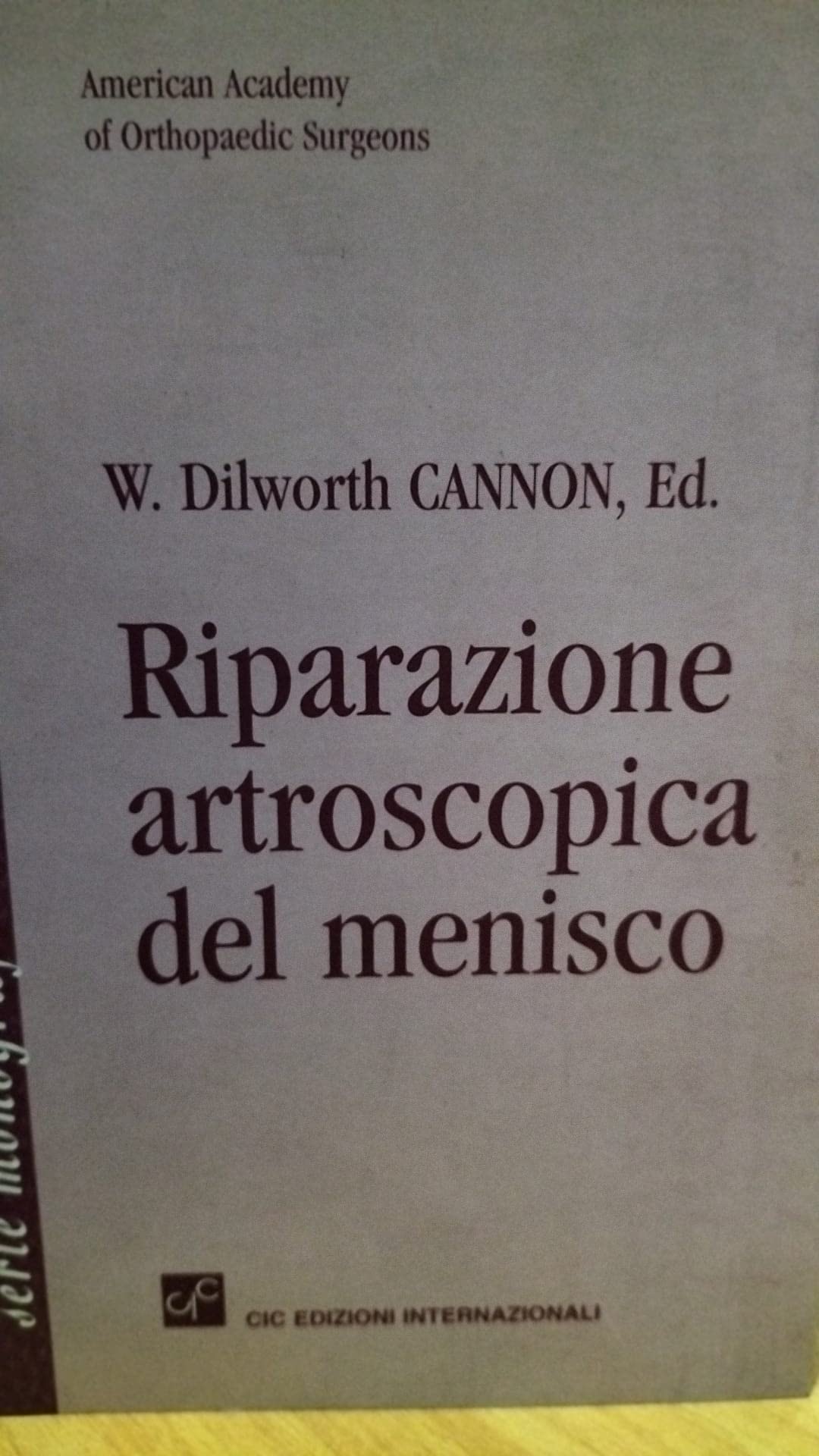 Riparazione artroscopica del menisco (American academy of orthopaedic surgeons) Medicine