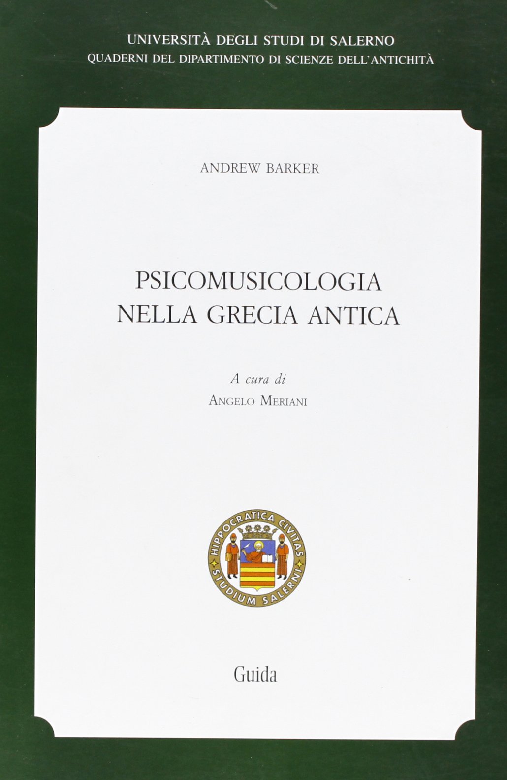 Psicomusicologia nella Grecia antica book