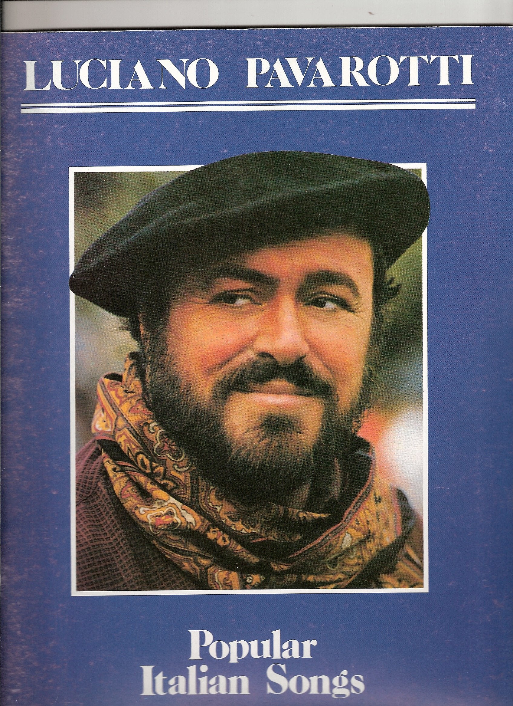 LUCIANO PAVAROTTI Popular Italian Songs Piano/Chant book