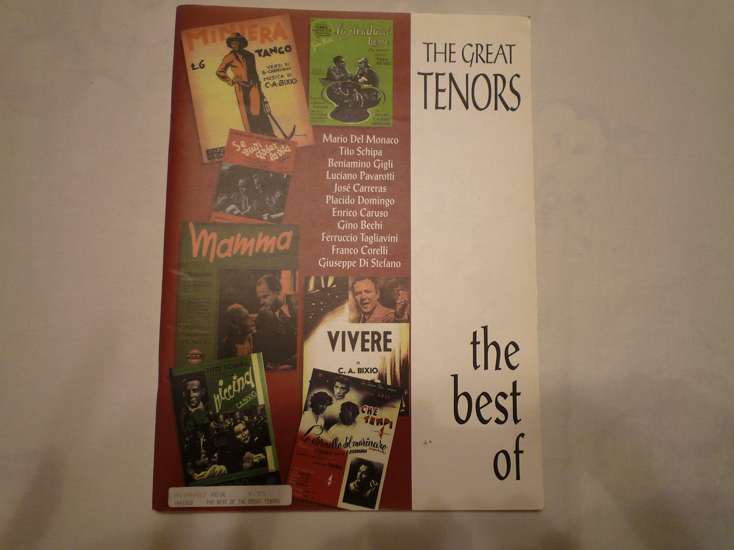 Best of Great Tenors. Gesang Hoch, Tenor, Klavier book
