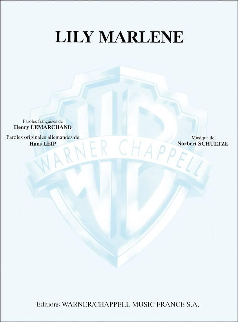 Dietrich Marlene Lily Marlene Voice & Piano Book Arts & Music