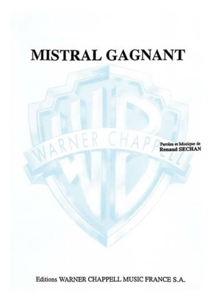 Mistral Gagnant - Titre Seul Sheet Music
