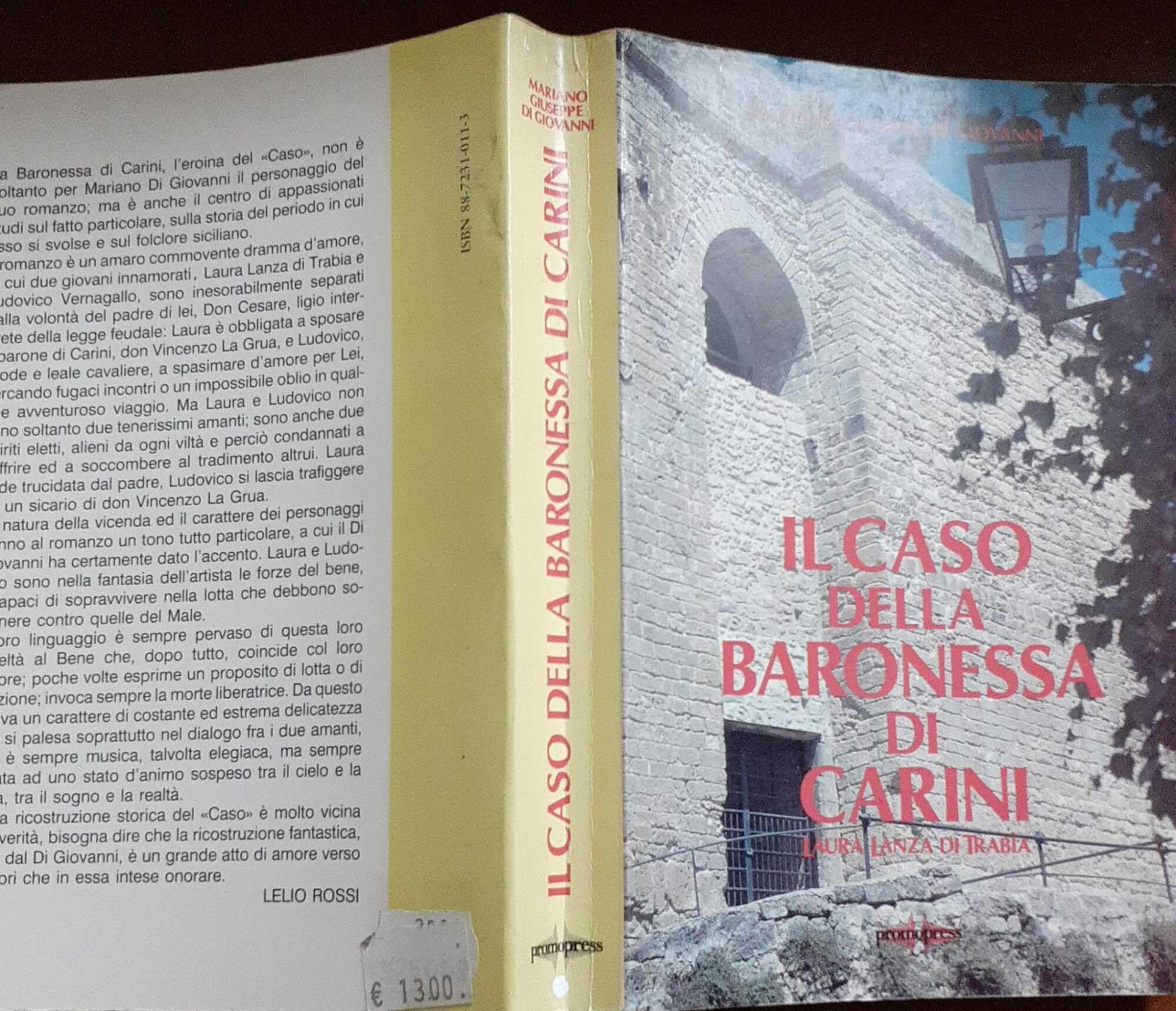 Il caso della baronessa di Carini Laura Lanza di Trabia Contemporary literature