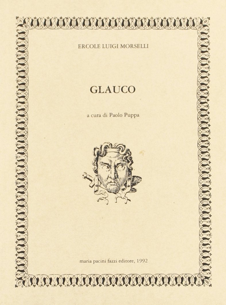 Glauco. Tragedia in tre atti book