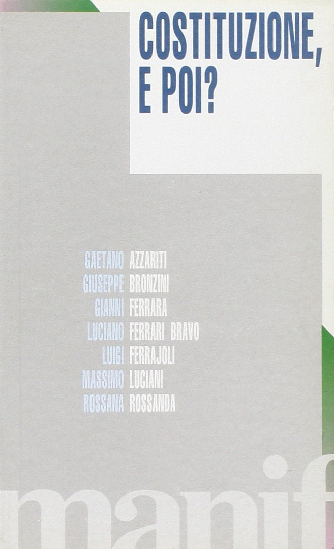 Costituzione, e poi? (Talpa di biblioteca) Books