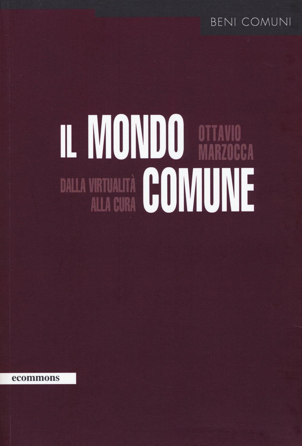 Il mondo comune. Dalla virtualità alla cura (Ecommons) Philosophy