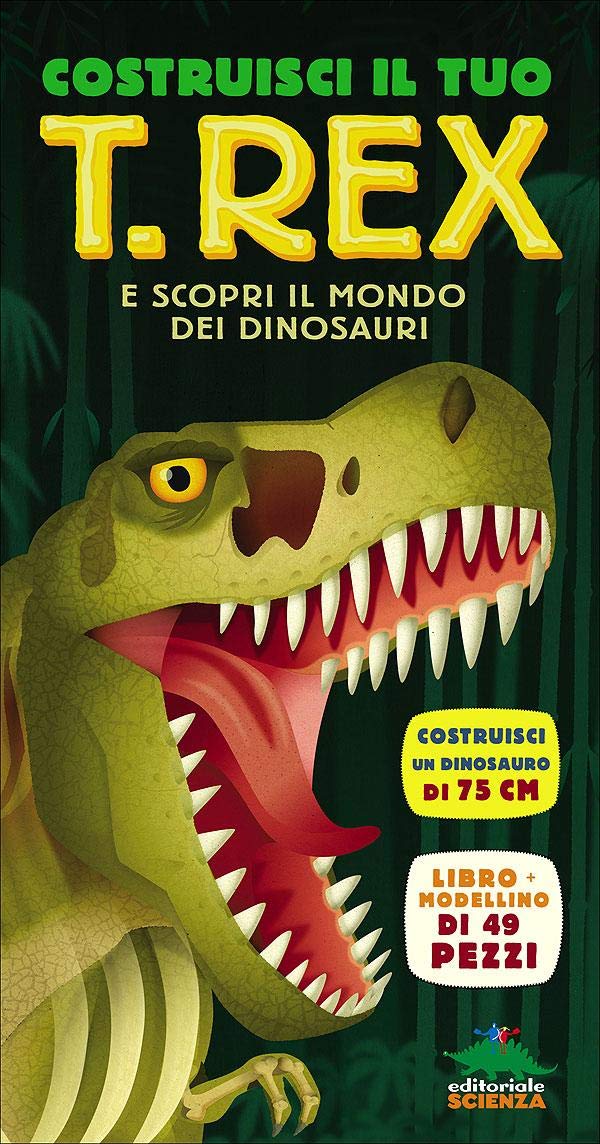 Costruisci il tuo T-Rex e scopri il mondo dei dinosauri. Libro pop-up. Con modellino di 49 pezzi book