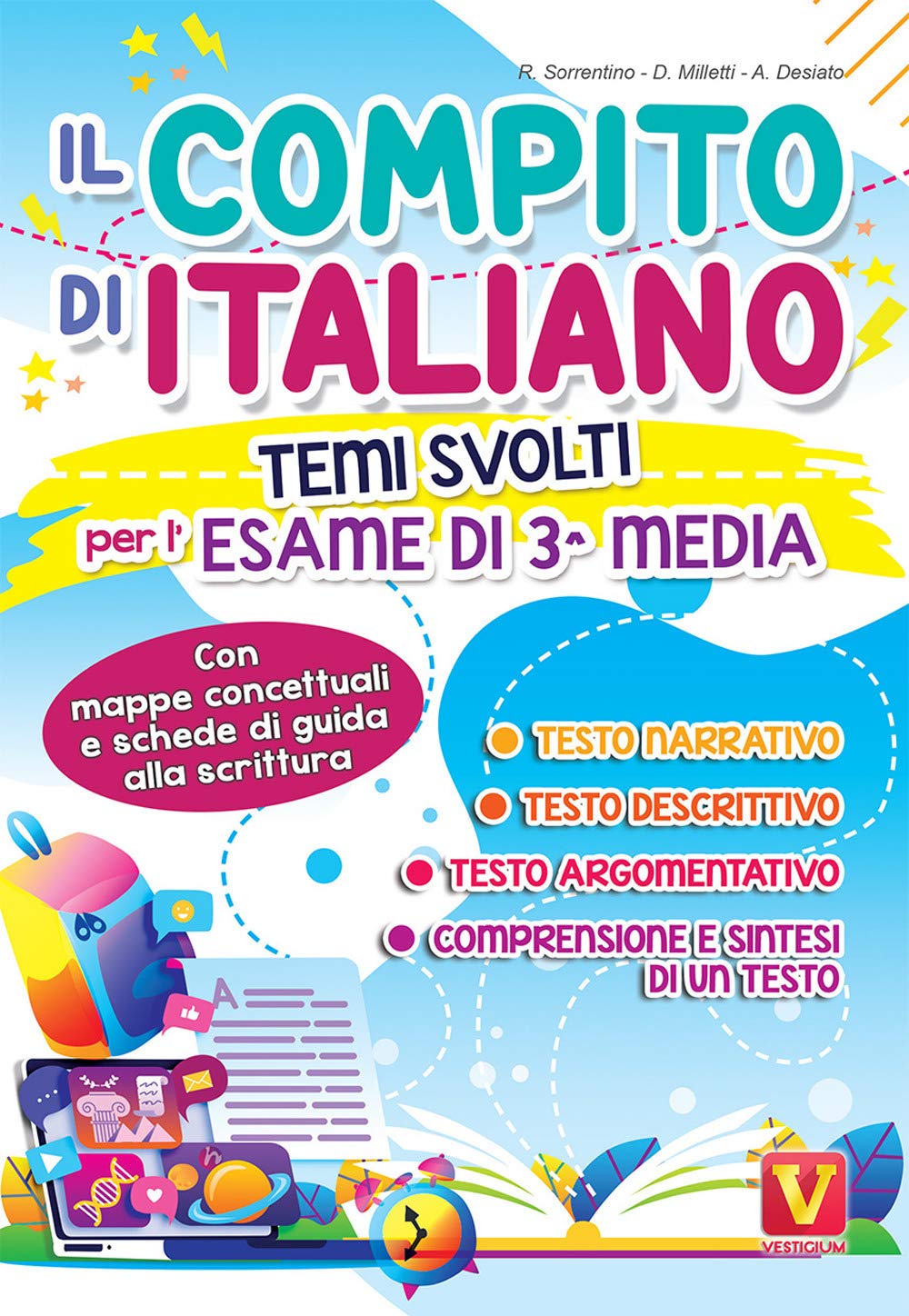 Il compito di italiano. Temi svolti per l'esame di terza media con mappe concettuali book