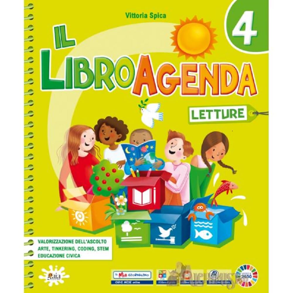 Il libroagenda. Con Letture, Laboratorio di scrittura, Grammatica, Il libro delle mappe di italiano, Io tu noi, Impara l'arte, Test. Per la 4 ͣ classe ... elementare. Con e-book. Con espa... (Vol. 1) book