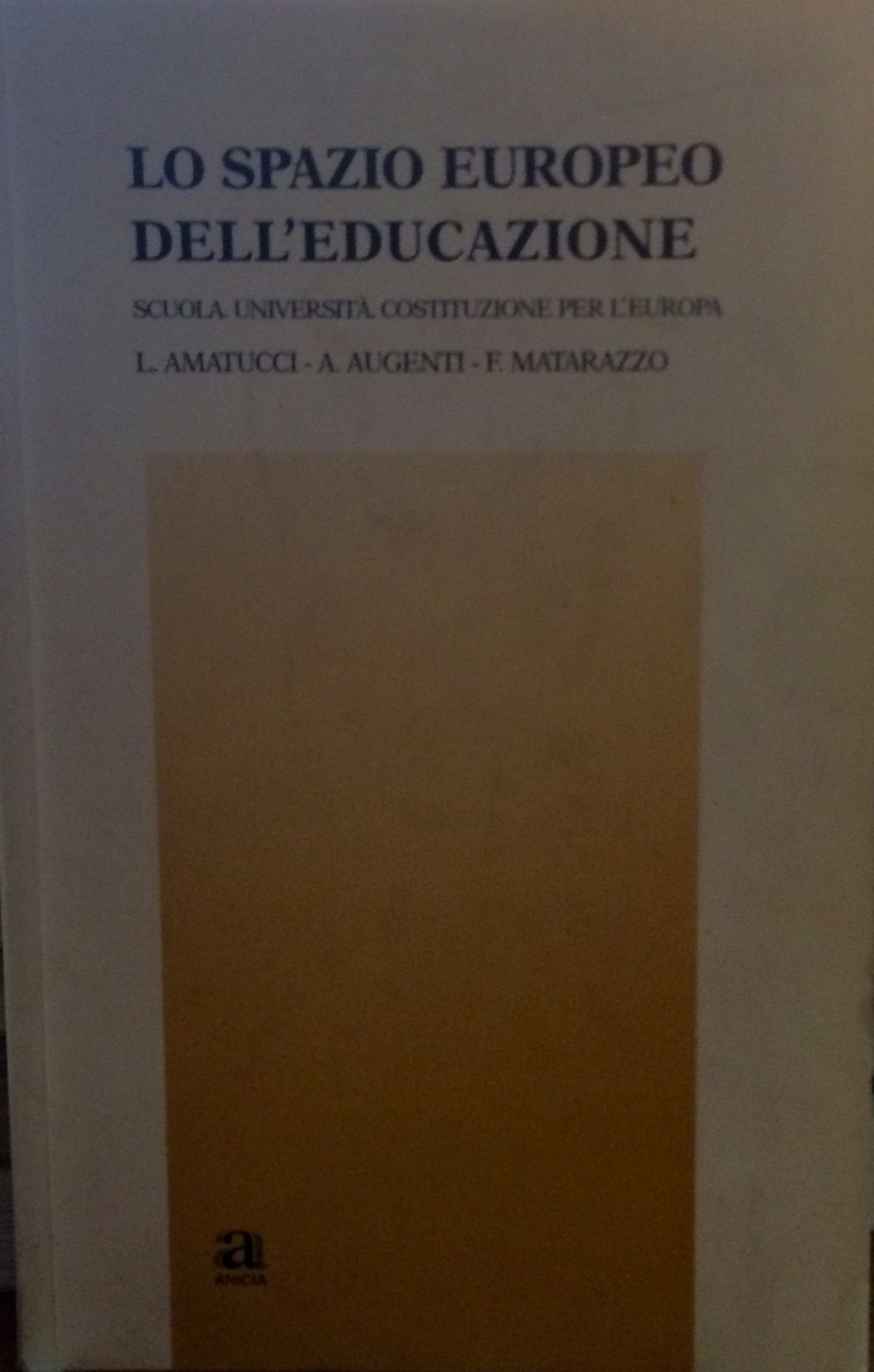 Lo spazio europeo dell'educazione book
