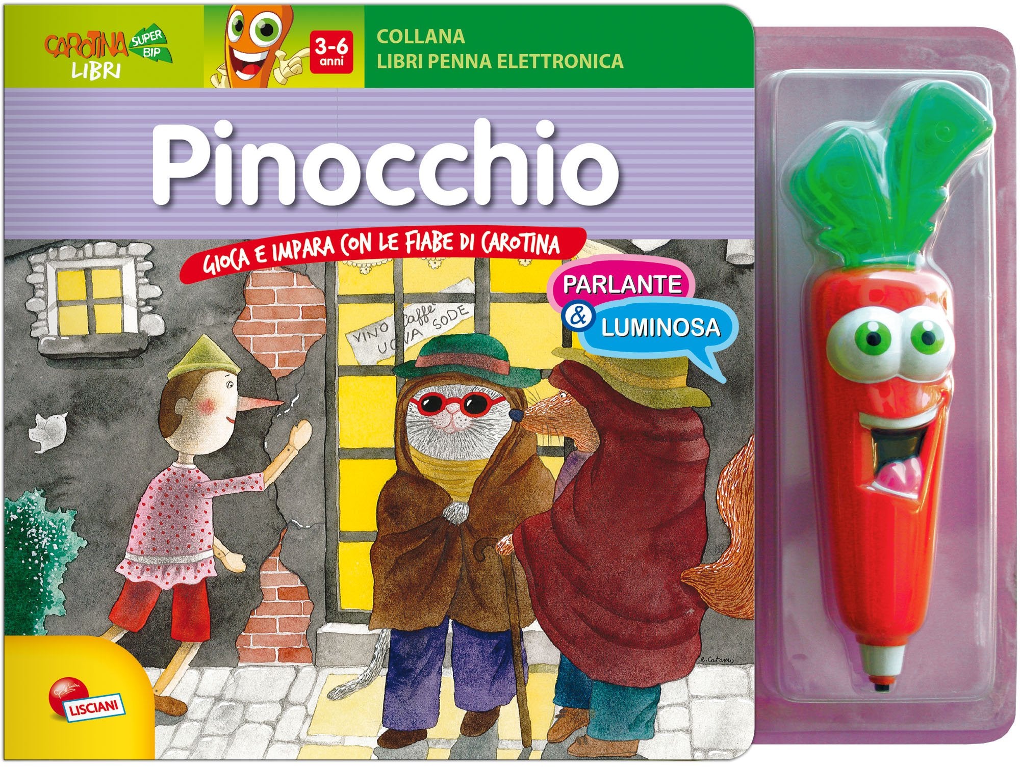 Pinocchio. Libro penna parlante carotina. Ediz. illustrata. Con gadget book