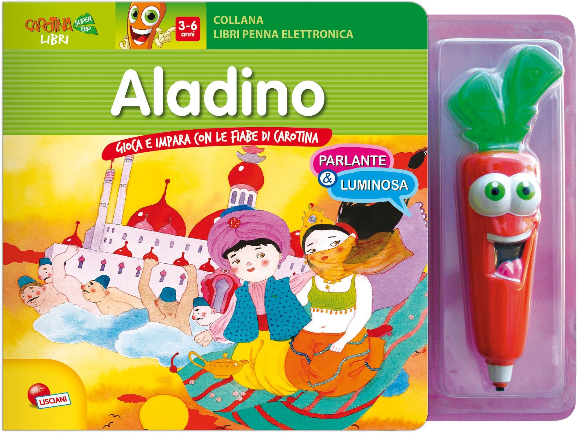 Aladino. Libro penna parlante carotina. Ediz. illustrata. Con gadget book