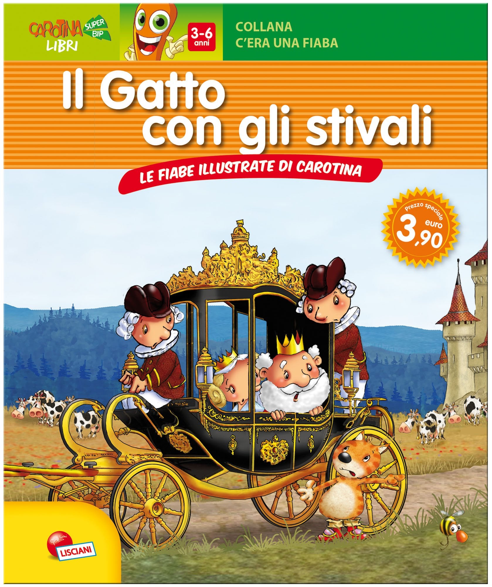 Il gatto con gli stivali. Le fiabe illustrate da carotina Children's books