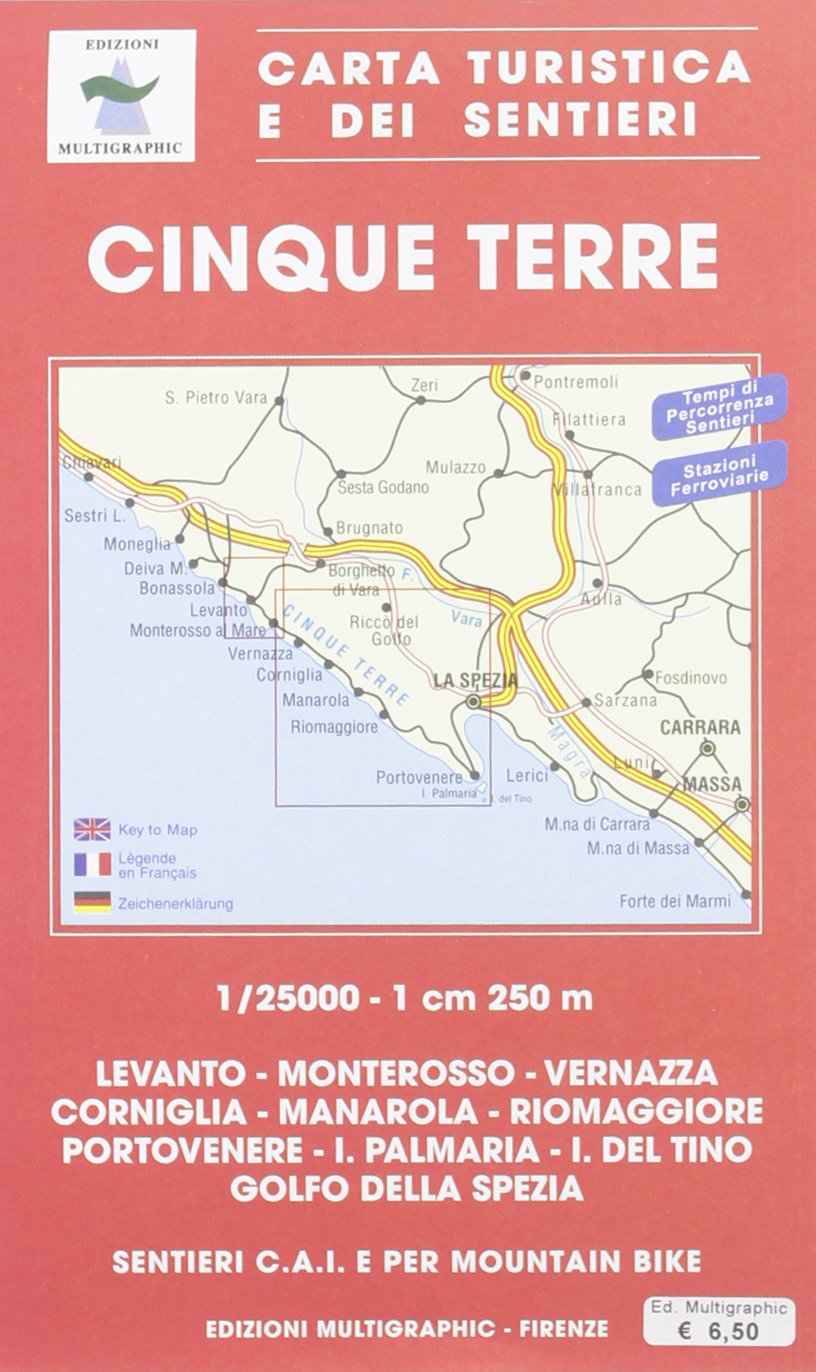Parco delle Cinque terre. 1:35.000 Leisure, Home & Garden
