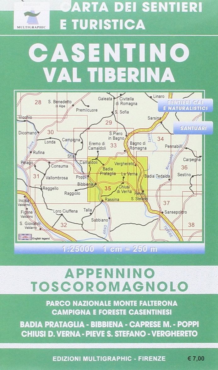 Casentino, Val Tiberina 1:25.000 Leisure, Home & Garden