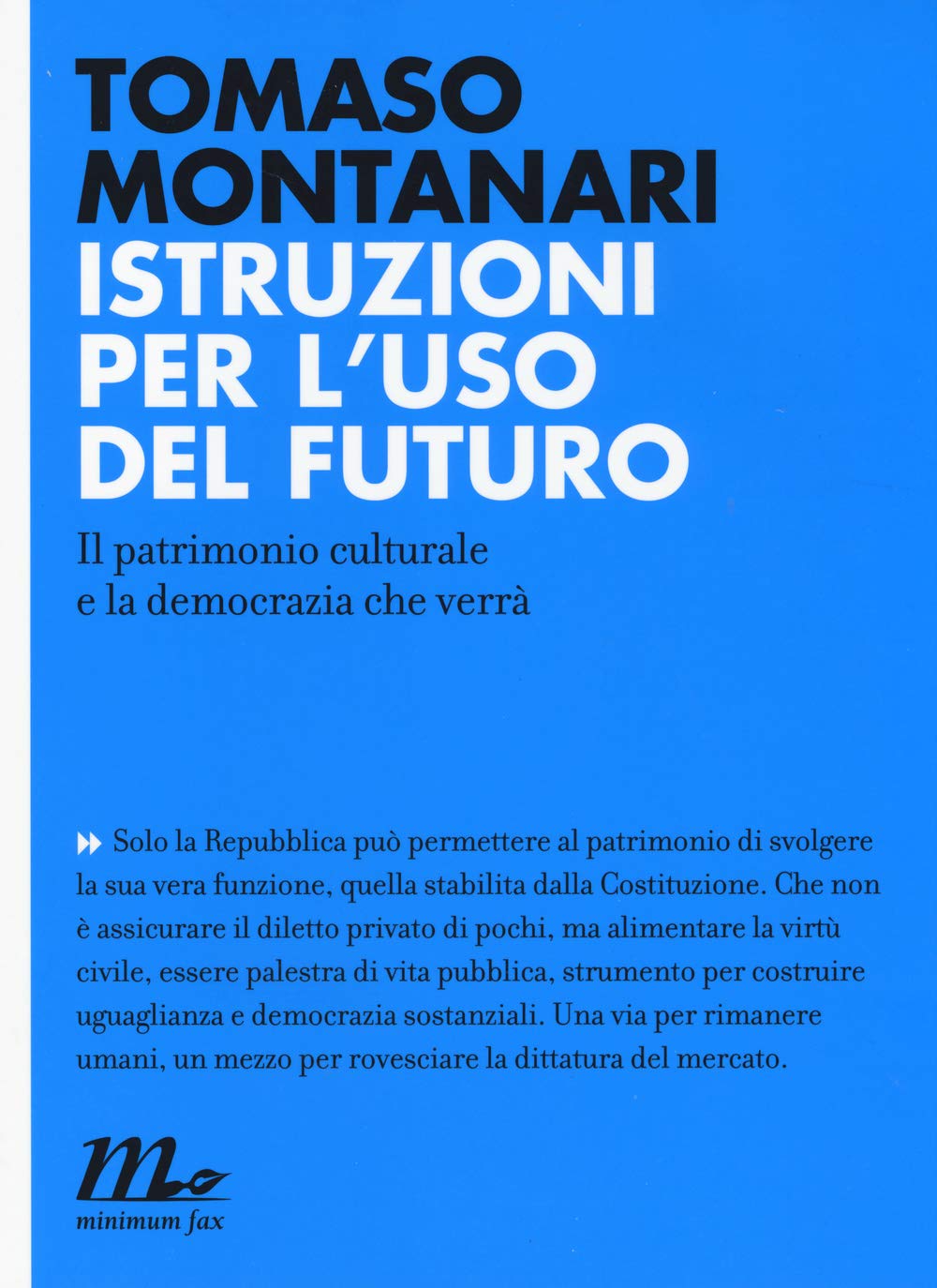 Istruzioni per l'uso del futuro book