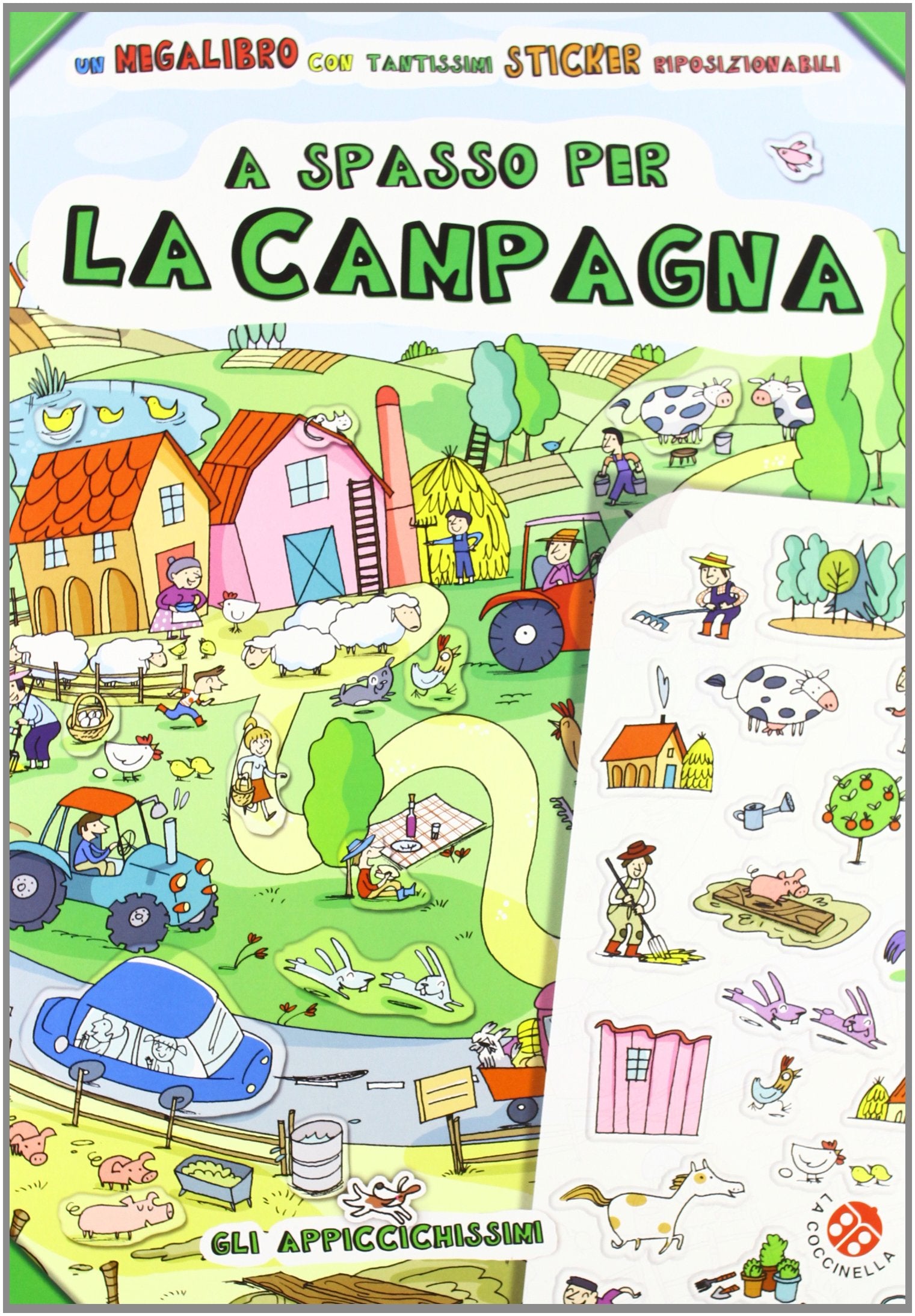 A spasso per la campagna. Con adesivi. Ediz. illustrata book