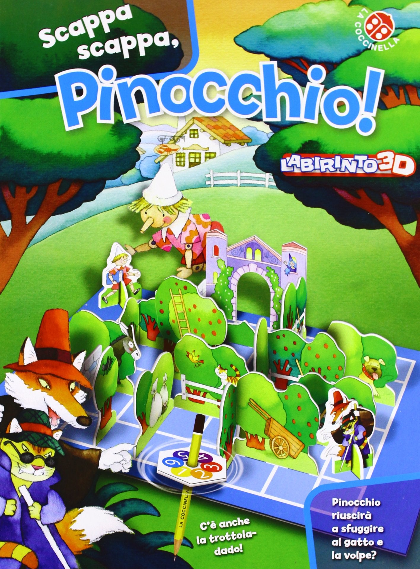 Scappa, scappa Pinocchio! Labirinto 3D. Ediz. illustrata book