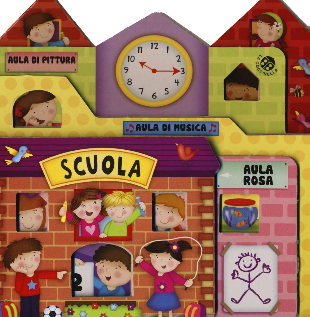 Scuola. Il paese dei giocattoli. Ediz. illustrata book