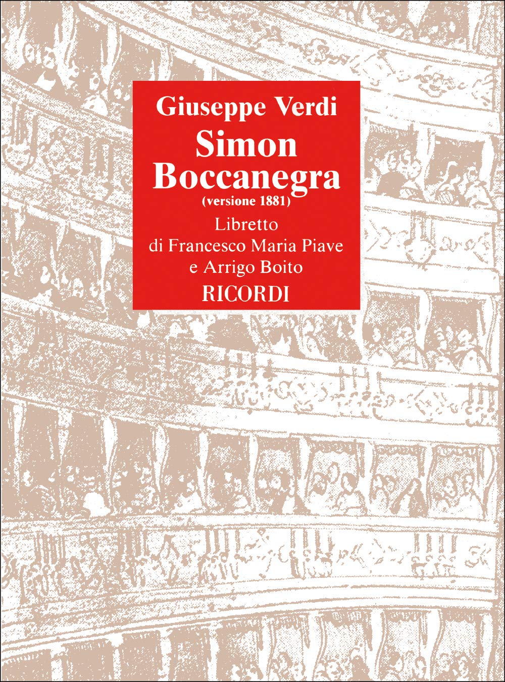 Simon Boccanegra (1881) it Lib: Ed. E. Rescigno - Libretto (OPERA) Arts & Music Books
