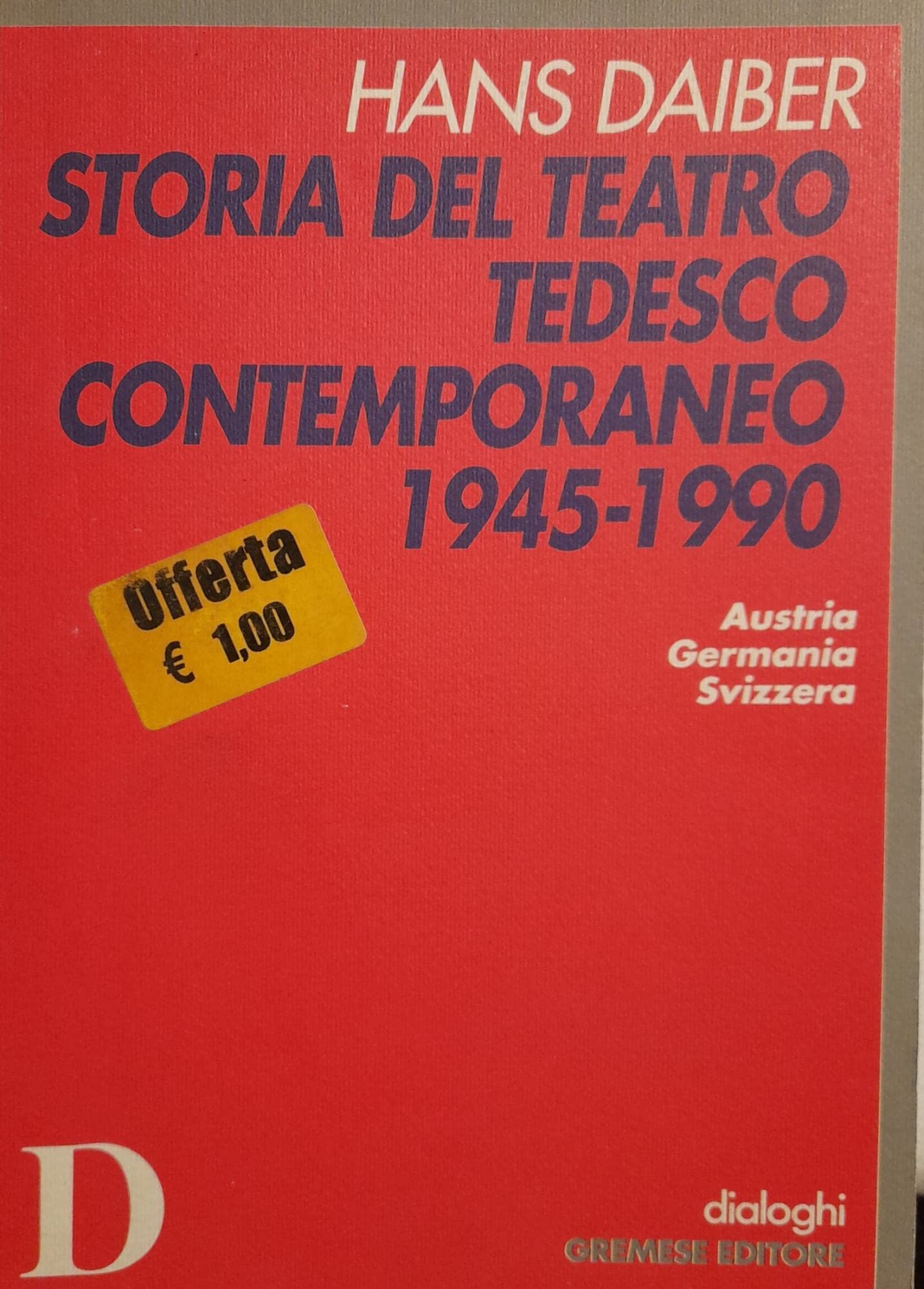 Storia del teatro tedesco contemporaneo 1945-1990 book
