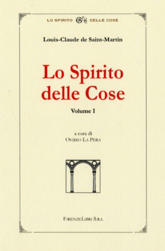 Lo spirito delle cose Philosophy