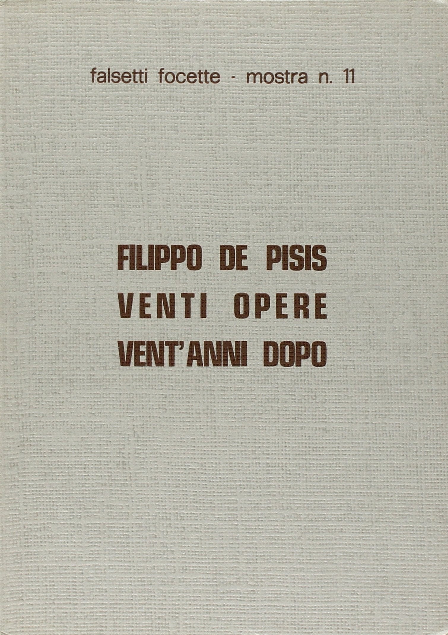 Filippo de Pisis venti opere venti anni dopo. Books