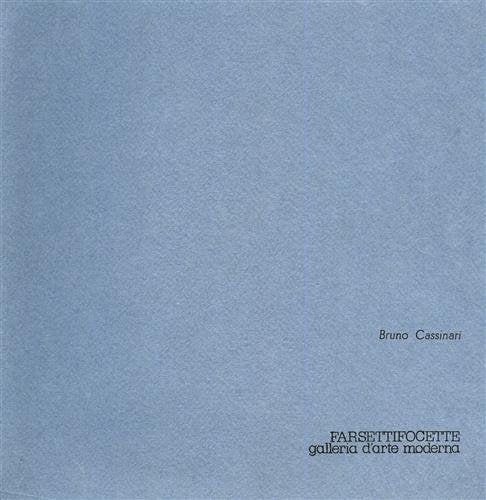 Bruno Cassinari. Gouaches. Books