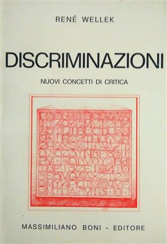 Discriminazioni (nuovi concetti di critica) Contemporary literature