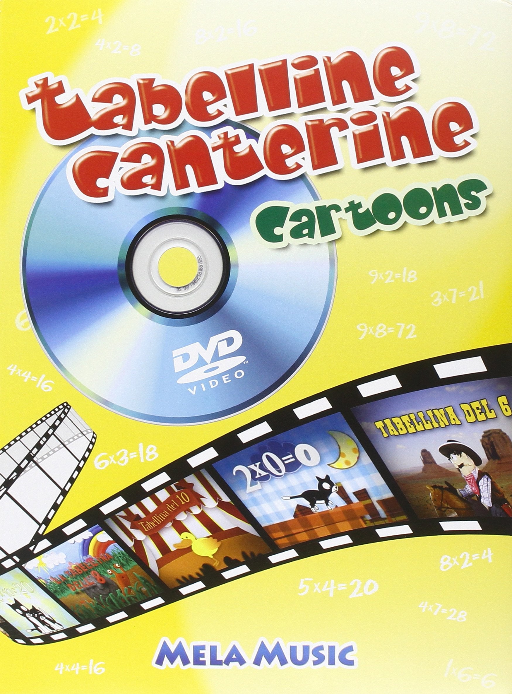Tabelline canterine cartoons. Ediz. illustrata. Con DVD book