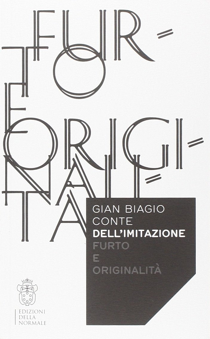 Dell'imitazione. Furto e originalità Contemporary literature