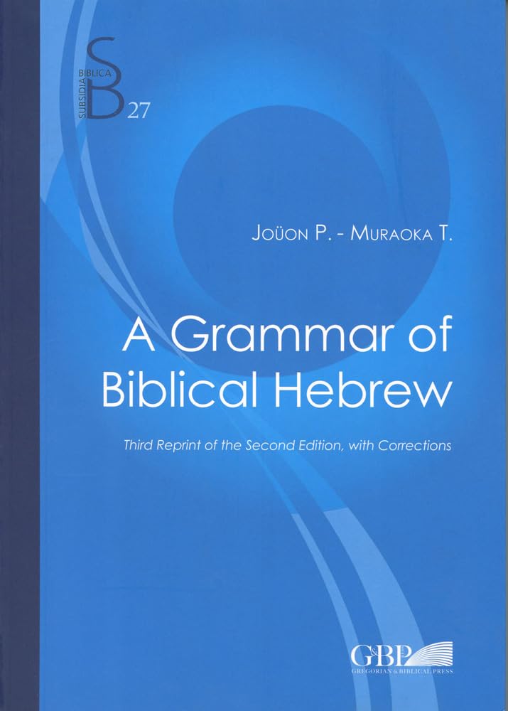 A Grammar of biblical Hebrew Social Sciences