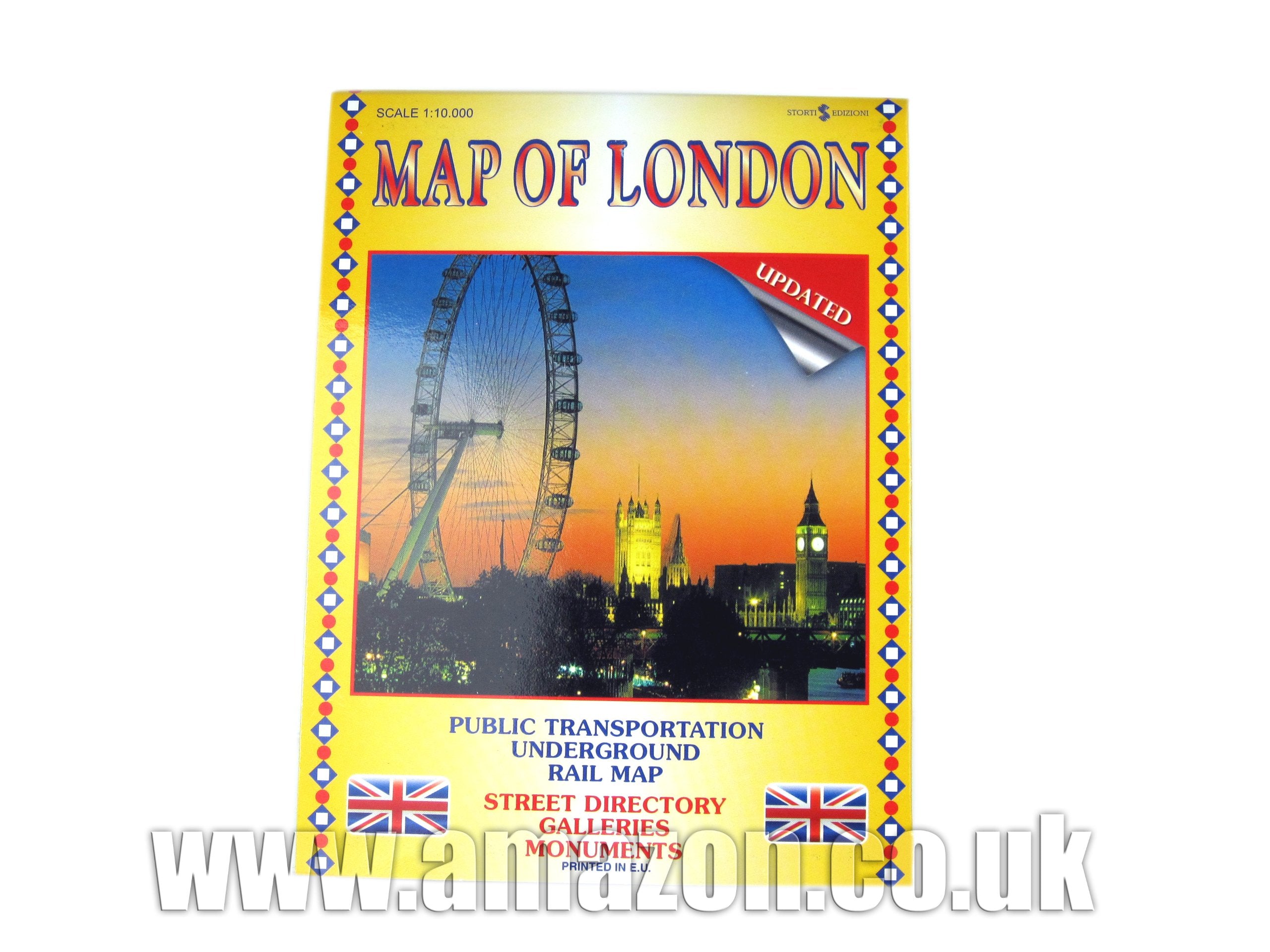 Karte von London (Maßstab 1:10.000) - Transport, U-, Schienen-Karte, Straße Verzeichnis etc Maps & Plans