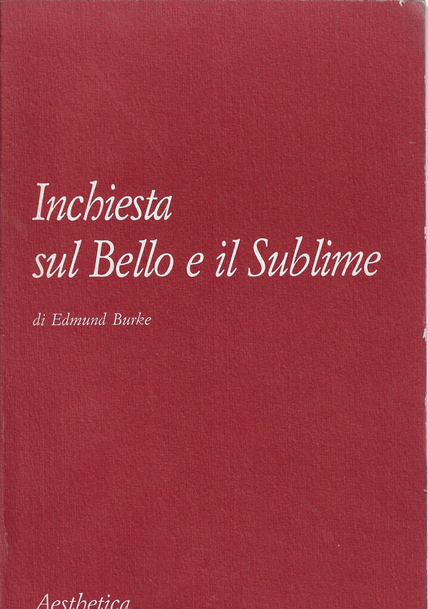 Inchiesta sul bello e il sublime book