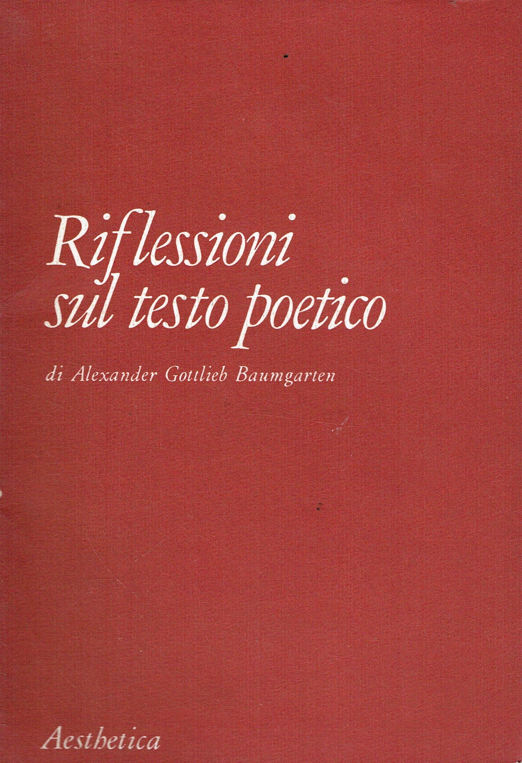 Riflessioni sul testo poetico book