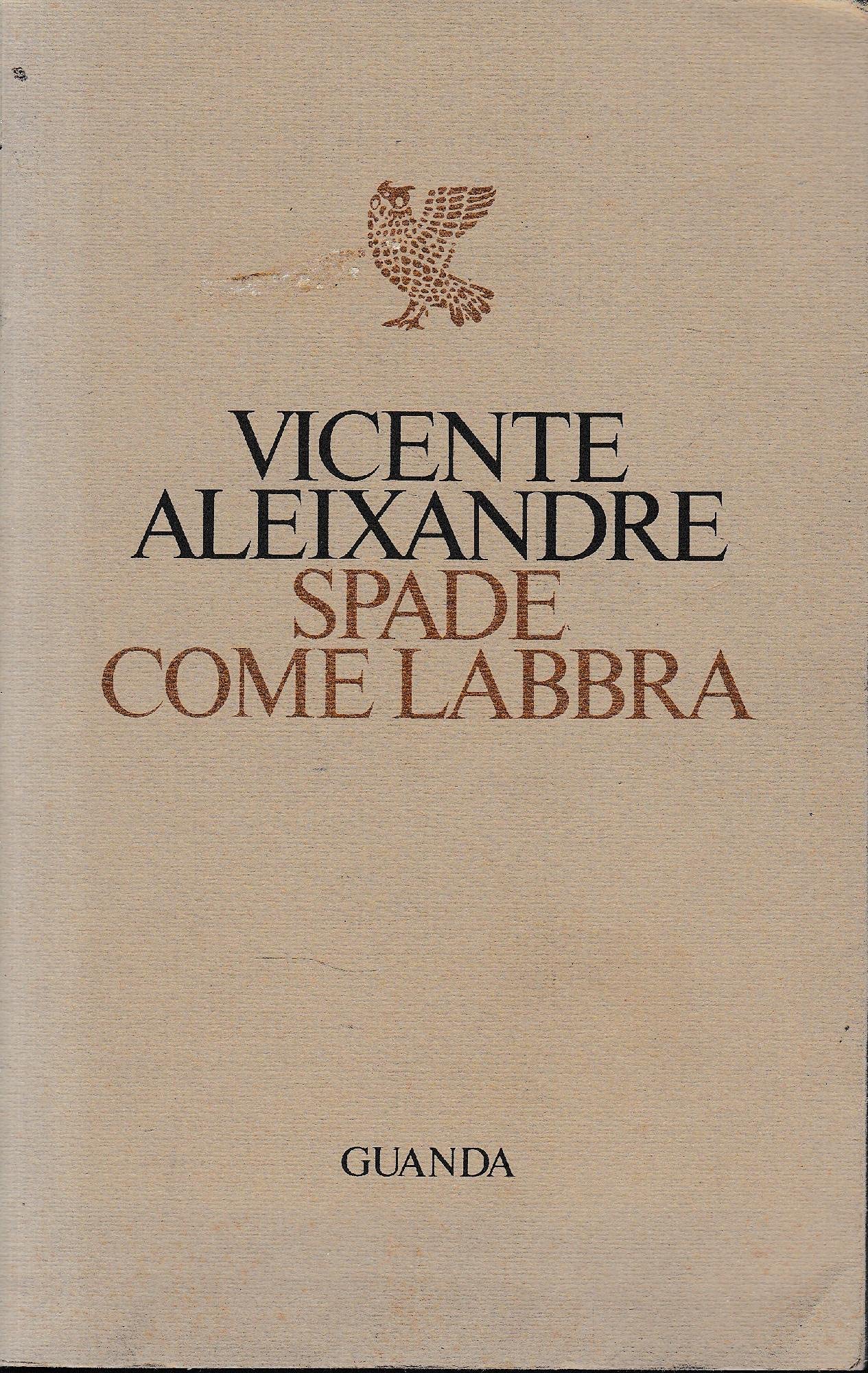 Spade come labbra. Testo originale a fronte book