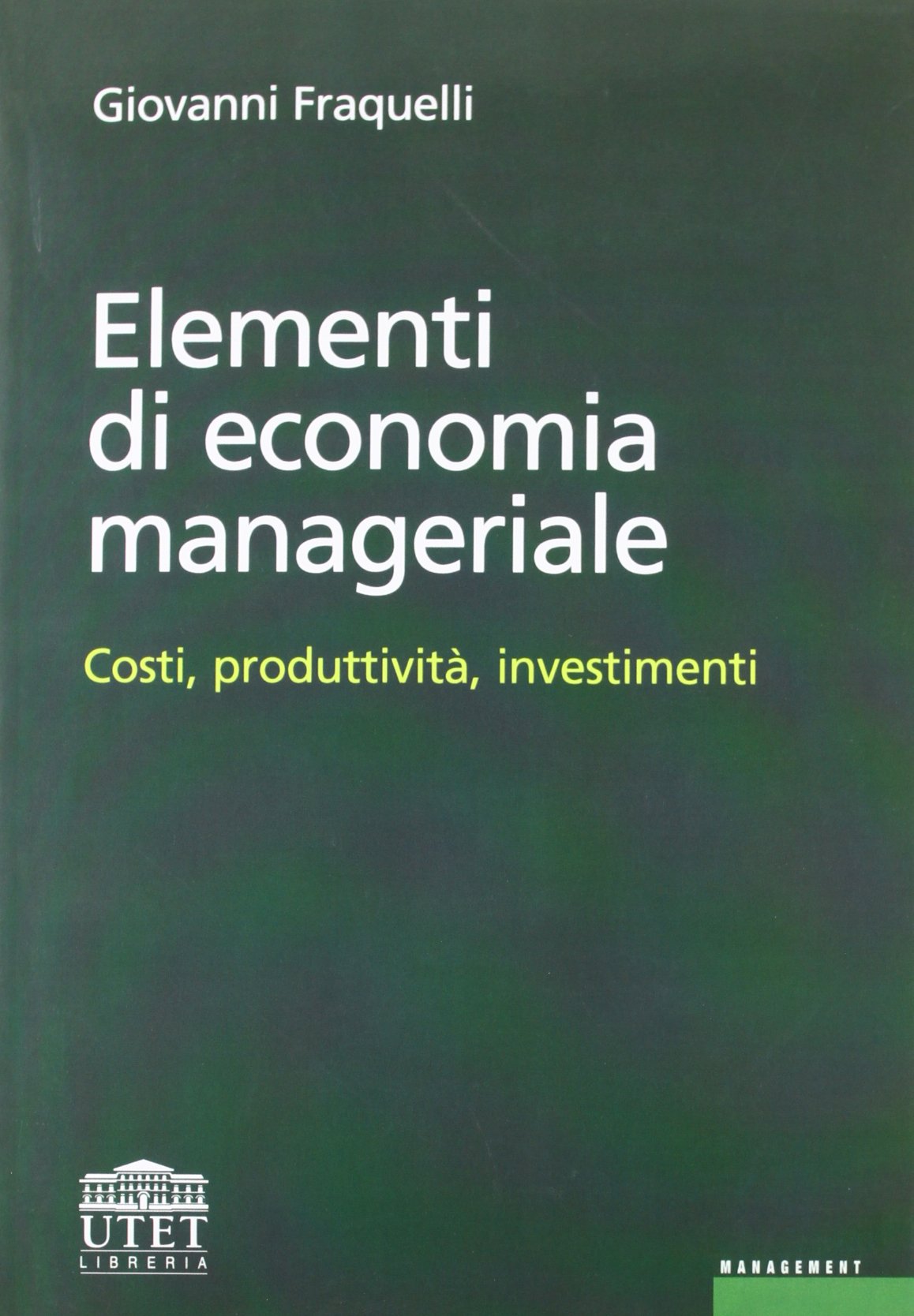 Elementi di economia manageriale. Costi, produttività, investimenti book