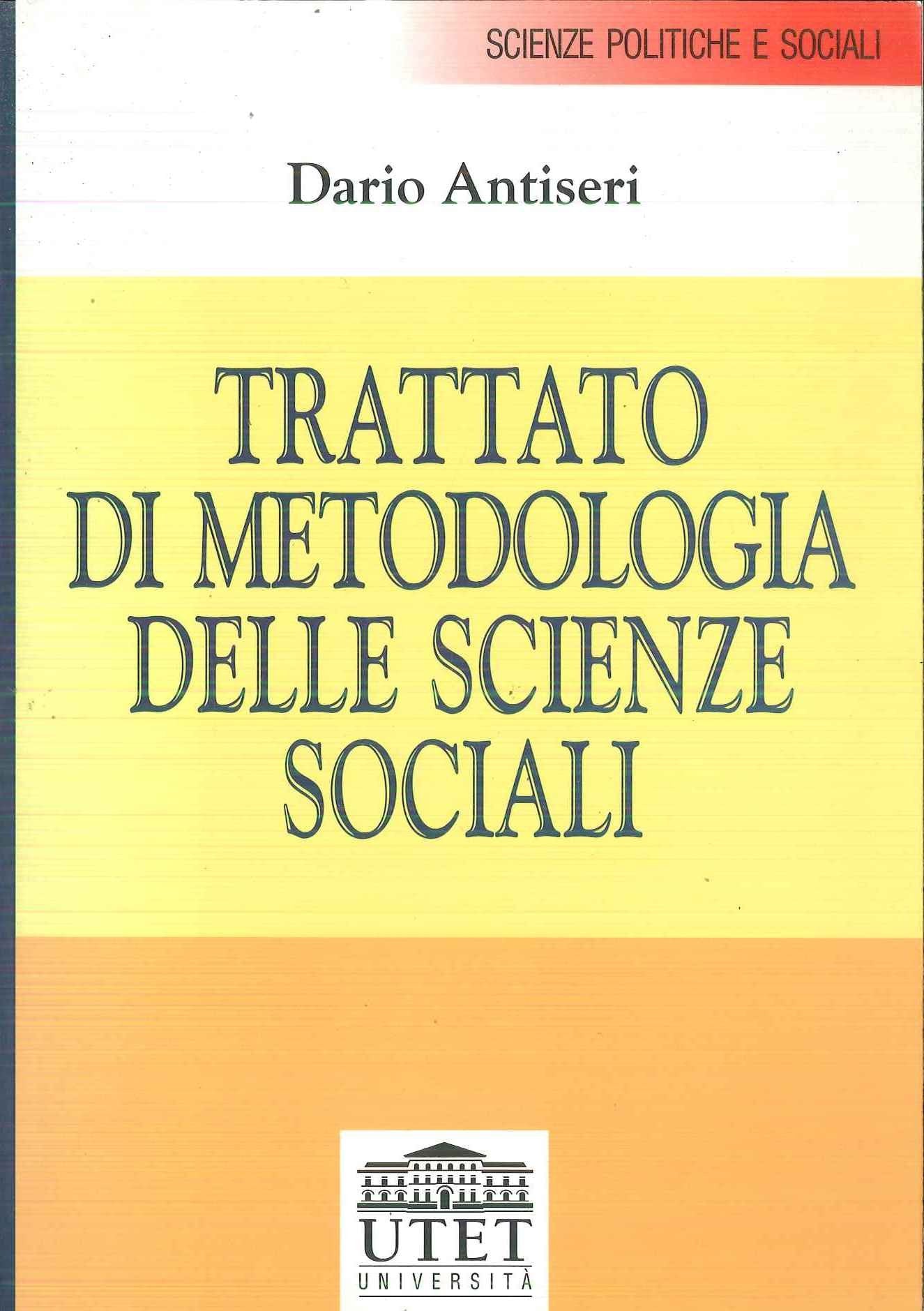 Trattato di metodologia delle scienze sociali Social Sciences
