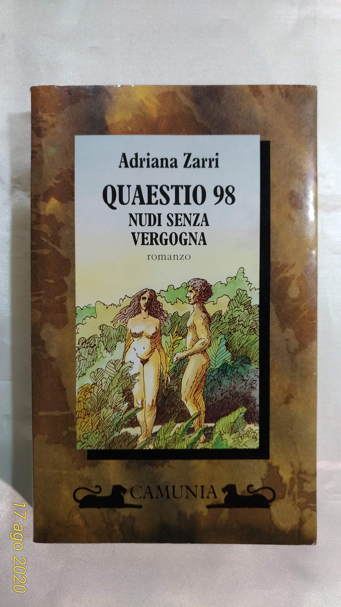 Quaestio 98. Nudi senza vergogna (Fantasia e memoria) Philosophy