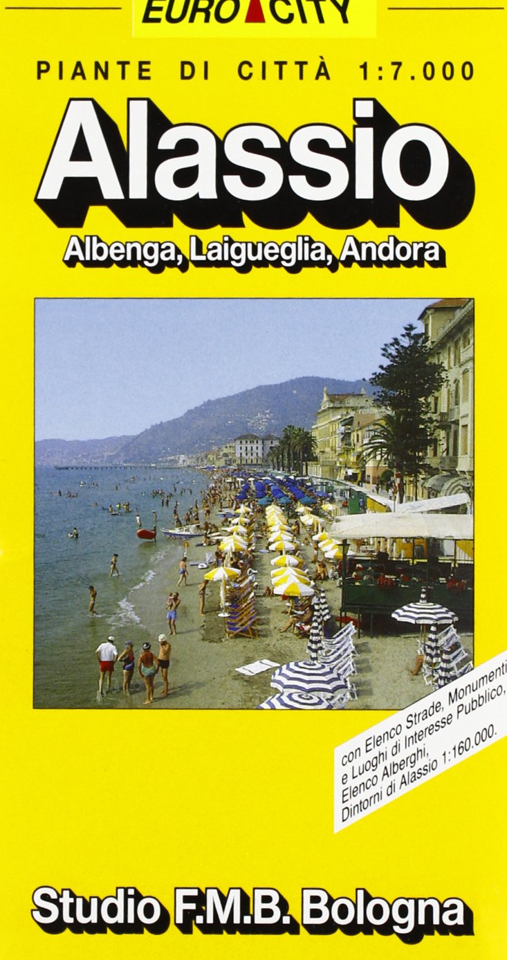 Alassio. Albenga. Laigueglia. Andora 1:7.000 book