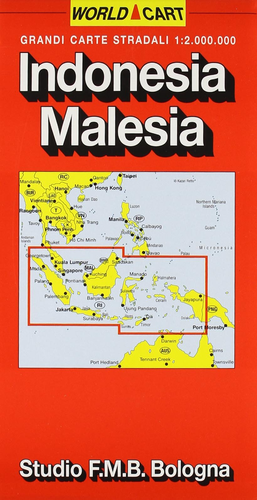 Indonesia. Malesia 1:2.000.000 (Grandi carte stradali) Leisure, Home & Garden