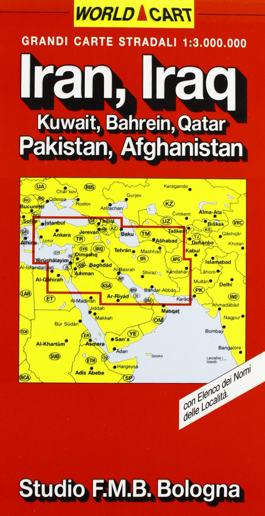 Iran, Iraq, Pakistan. Carta stradale 1:3.000.000 (Euro Cart) Leisure, Home & Garden