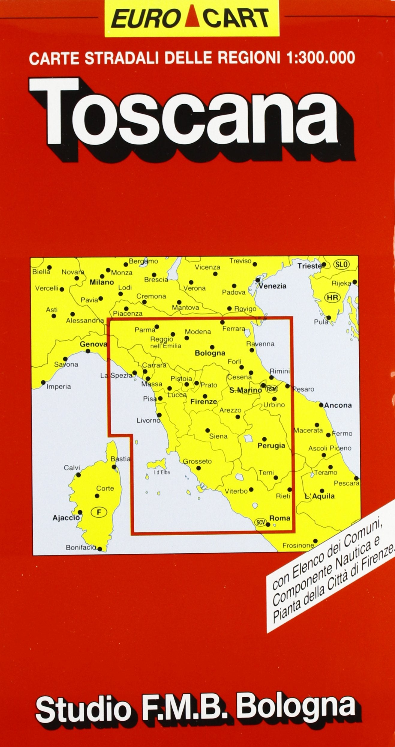 Toscana. Carta della regione 300.000 Leisure, Home & Garden Books