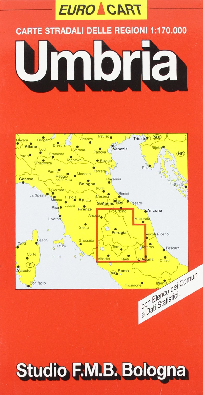 Umbria. Carta della regione 1:170.000 (Euro Cart) Leisure, Home & Garden