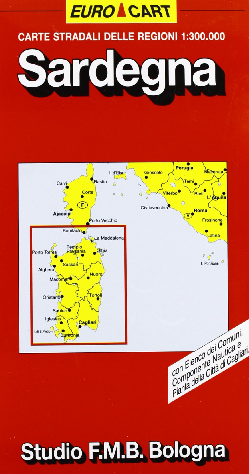 Sardegna. Carta della regione 1:300.000 Leisure, Home & Garden