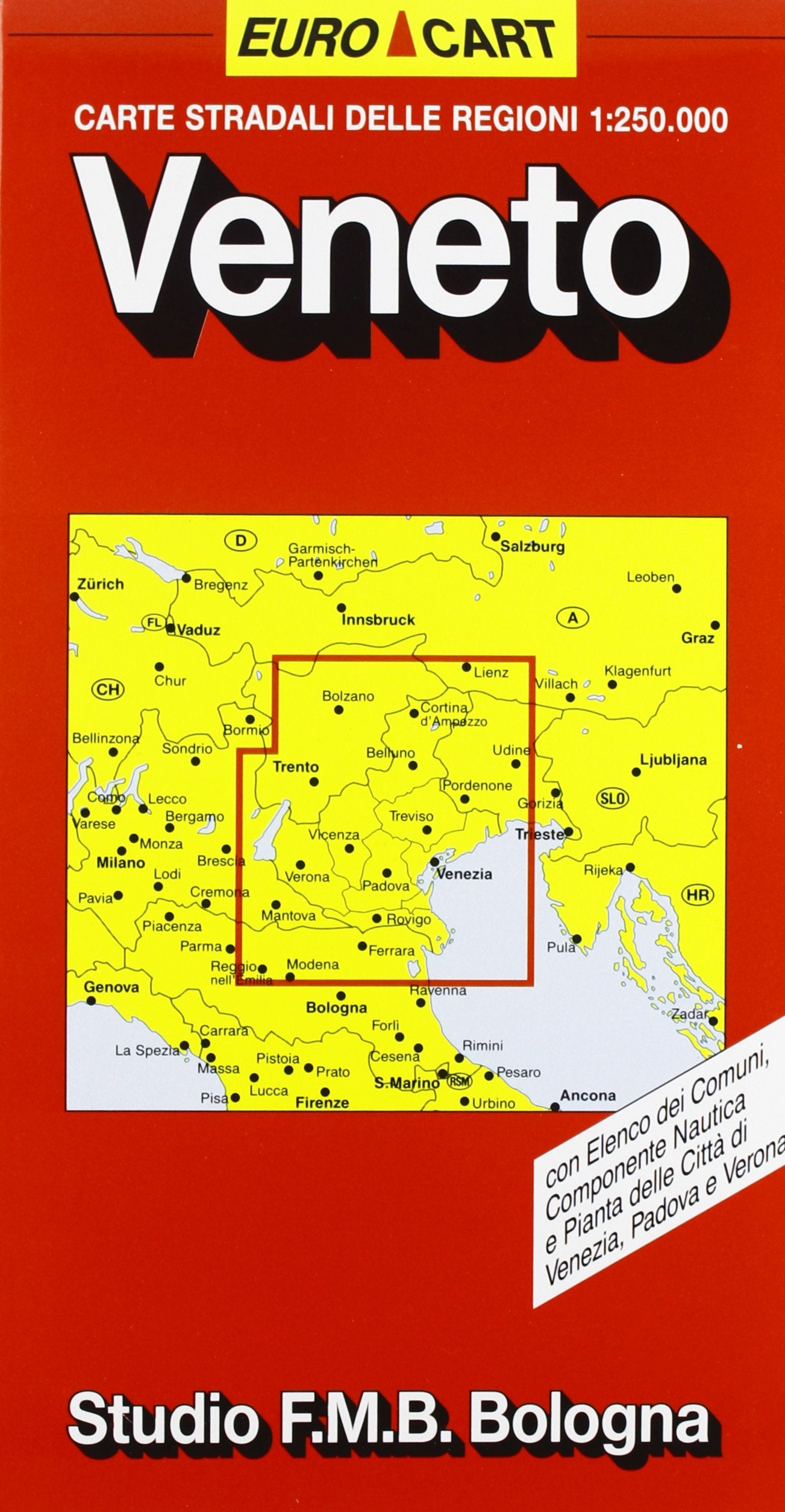 Veneto. Carta della regione 1:250.000 (Euro Cart) Leisure, Home & Garden