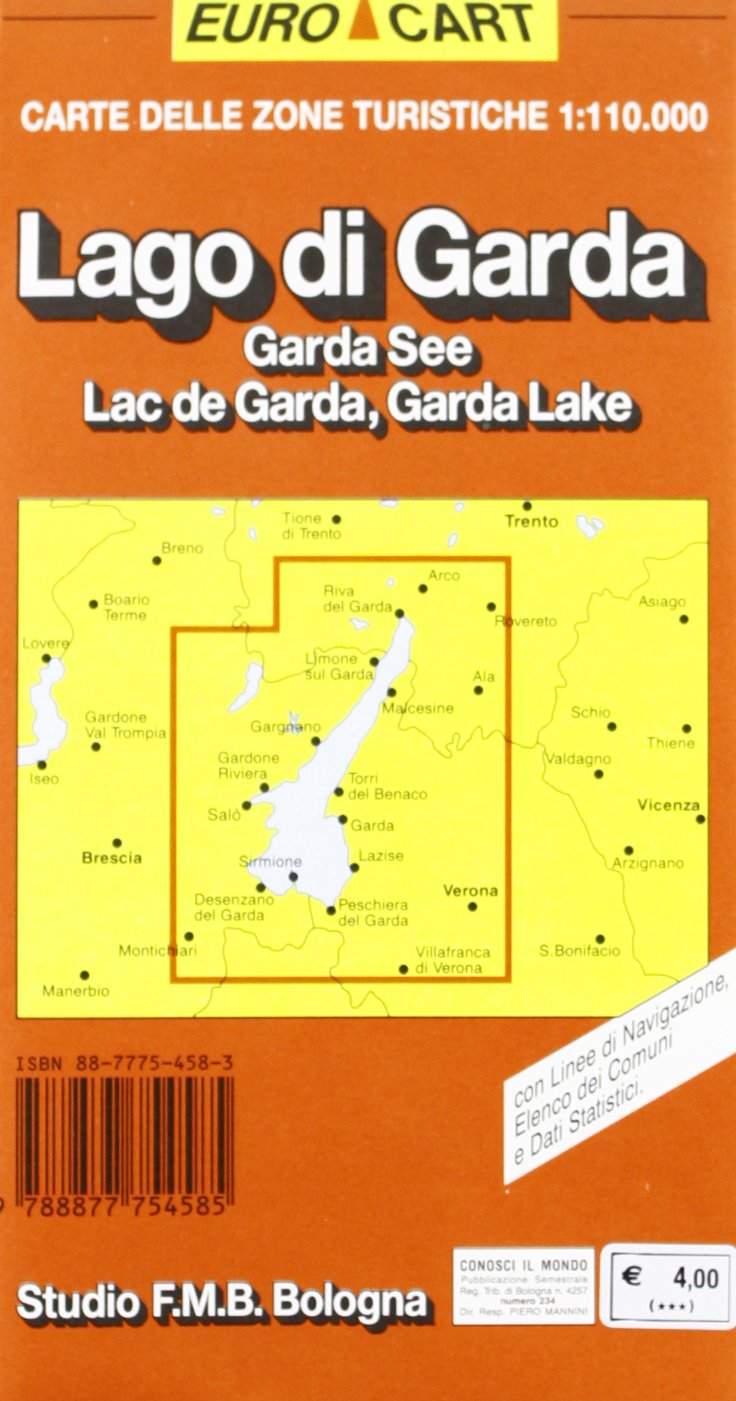 Lago di Garda 1:110.000 (Euro Cart) Leisure, Home & Garden