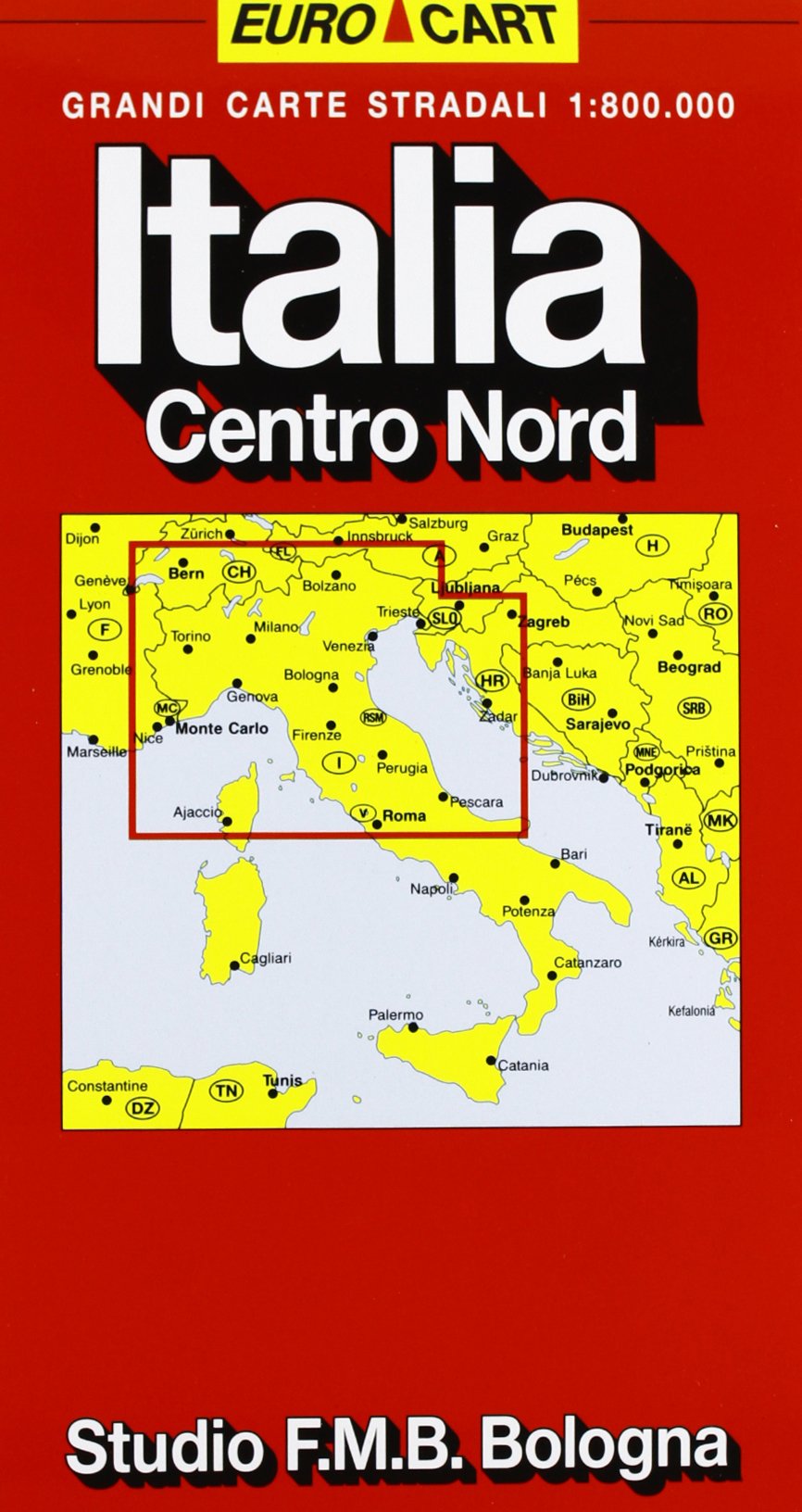 Italia. Centro nord 1:800.000 Leisure, Home & Garden
