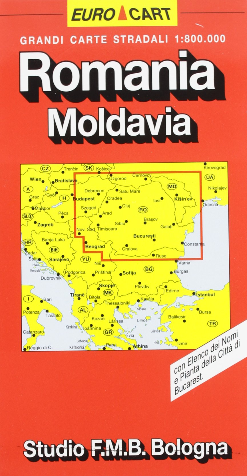 Romania. Moldavia 1:800.000 (Euro Cart) Leisure, Home & Garden