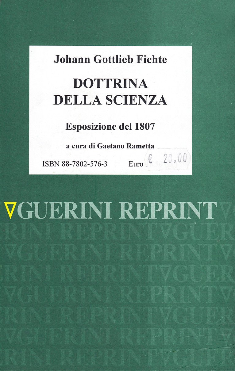 Dottrina della scienza (esposizione del 1807) book